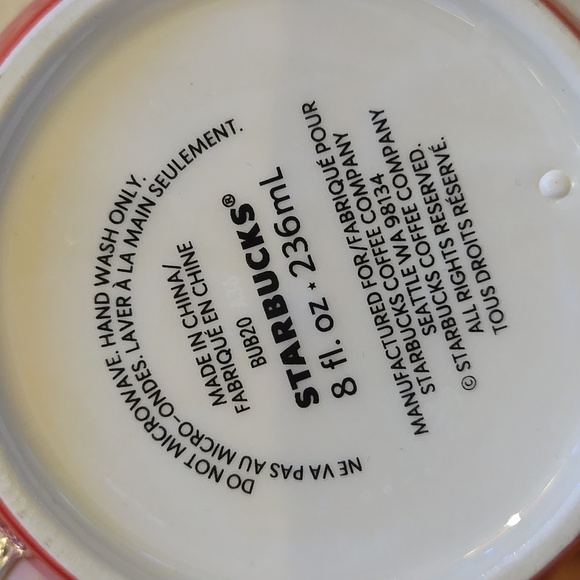 Starbuck's Holiday Red/Green Ombre 8 Ounce Travel Mug - Picture 3 of 6